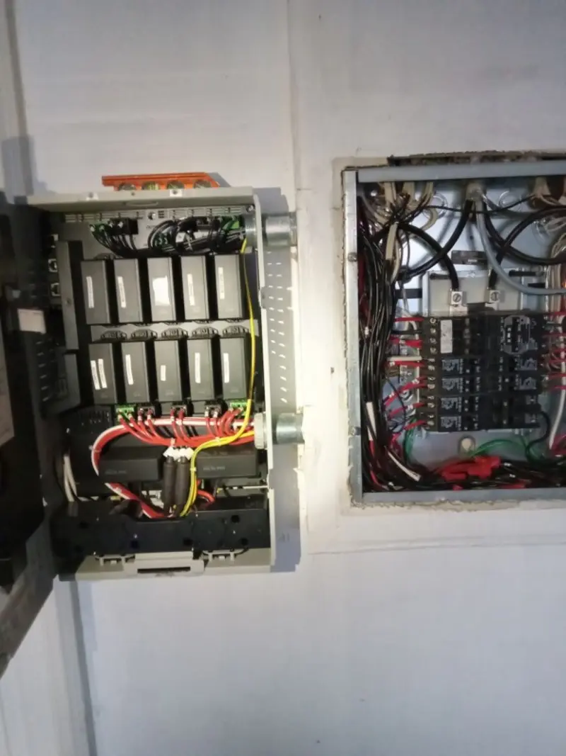 Electrical panel upgrade completed for Security Camera Wiring in Dunlap